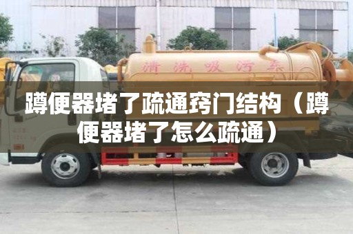 蹲便器堵了疏通竅門結構（蹲便器堵了怎么疏通）