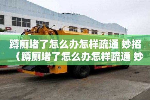 蹲廁堵了怎么辦怎樣疏通 妙招（蹲廁堵了怎么辦怎樣疏通 妙招圖片）
