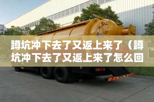 蹲坑沖下去了又返上來了（蹲坑沖下去了又返上來了怎么回事）