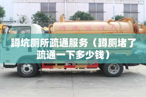 蹲坑廁所疏通服務（蹲廁堵了疏通一下多少錢）