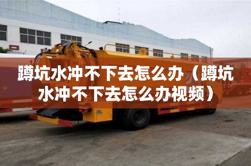蹲坑水沖不下去怎么辦（蹲坑水沖不下去怎么辦視頻）