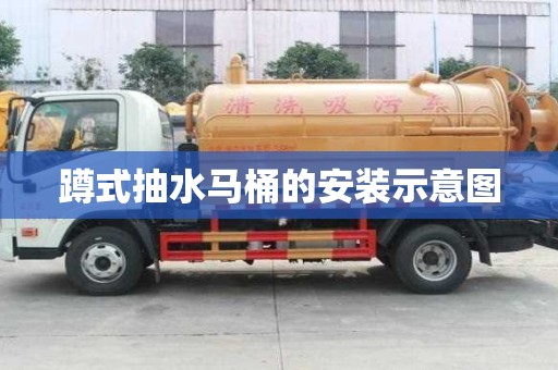 蹲式抽水馬桶的安裝示意圖