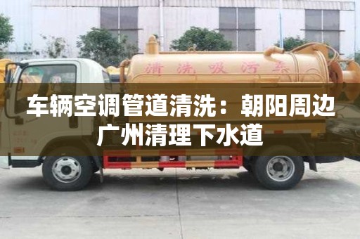 車輛空調(diào)管道清洗：朝陽周邊廣州清理下水道
