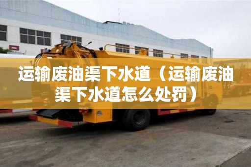 運輸廢油渠下水道（運輸廢油渠下水道怎么處罰）