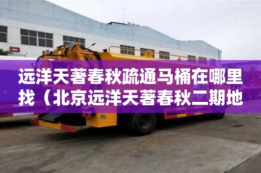 遠洋天著春秋疏通馬桶在哪里找（北京遠洋天著春秋二期地址）