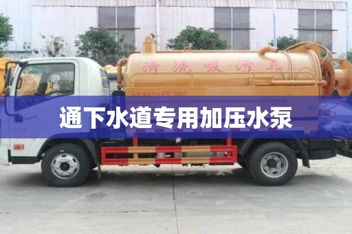 通下水道專用加壓水泵