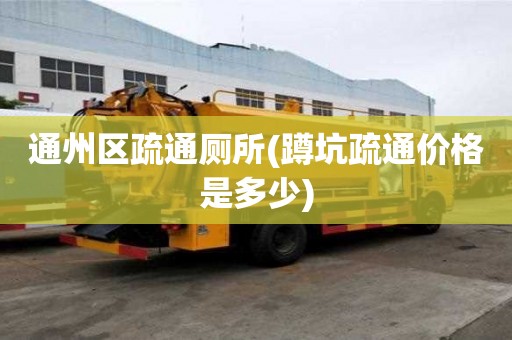 通州區疏通廁所(蹲坑疏通價格是多少)