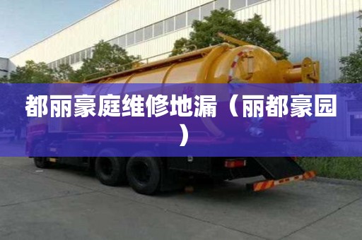 都麗豪庭維修地漏（麗都豪園）