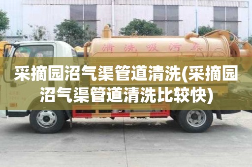 采摘園沼氣渠管道清洗(采摘園沼氣渠管道清洗比較快)