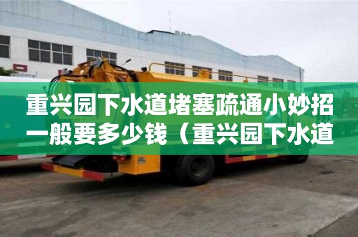 重興園下水道堵塞疏通小妙招一般要多少錢（重興園下水道堵塞疏通小妙招一般要多少錢一次）