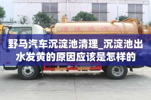 野馬汽車沉淀池清理_沉淀池出水發(fā)黃的原因應(yīng)該是怎樣的