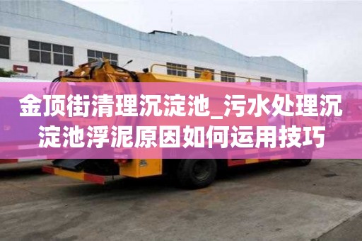 金頂街清理沉淀池_污水處理沉淀池浮泥原因如何運用技巧