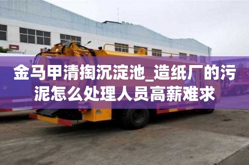 金馬甲清掏沉淀池_造紙廠的污泥怎么處理人員高薪難求