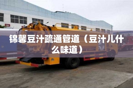 錦馨豆汁疏通管道（豆汁兒什么味道）