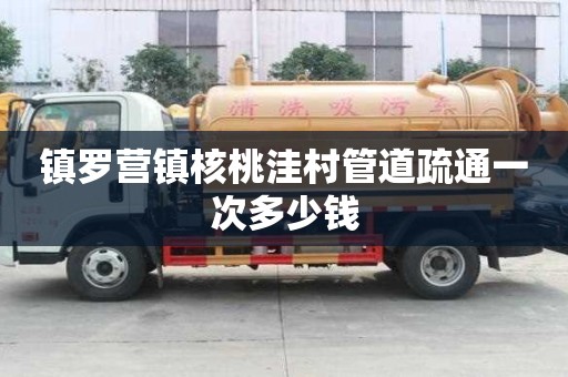鎮羅營鎮核桃洼村管道疏通一次多少錢