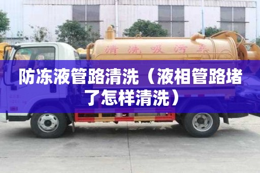 防凍液管路清洗（液相管路堵了怎樣清洗）