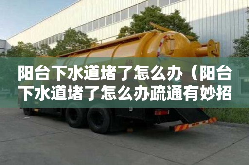 陽臺下水道堵了怎么辦（陽臺下水道堵了怎么辦疏通有妙招）