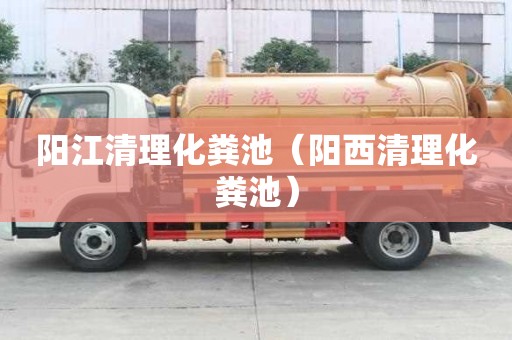 陽江清理化糞池（陽西清理化糞池）