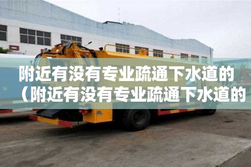 附近有沒有專業疏通下水道的（附近有沒有專業疏通下水道的地方）