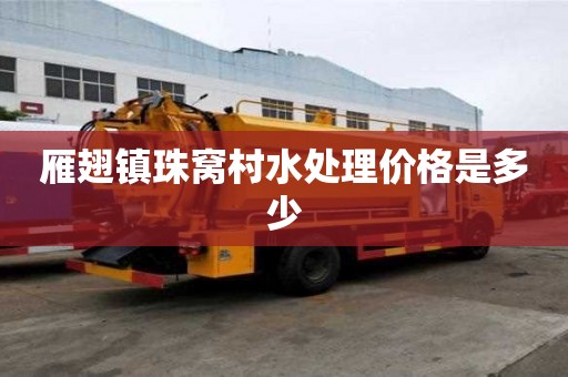 雁翅鎮珠窩村水處理價格是多少