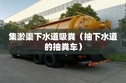 集淤渠下水道吸糞（抽下水道的抽糞車）
