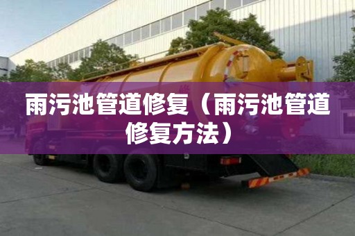 雨污池管道修復(fù)（雨污池管道修復(fù)方法）