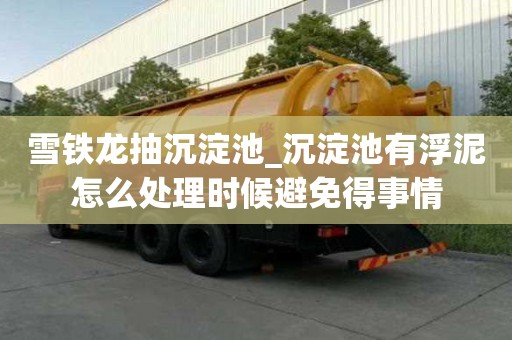 雪鐵龍抽沉淀池_沉淀池有浮泥怎么處理時候避免得事情