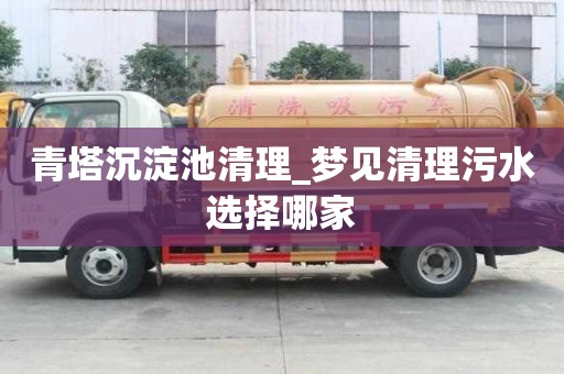 青塔沉淀池清理_夢見清理污水選擇哪家