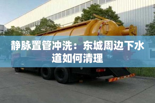 靜脈置管沖洗：東城周邊下水道如何清理