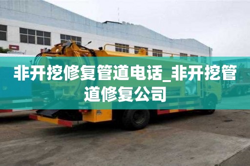 非開挖修復管道電話_非開挖管道修復公司