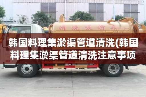 韓國(guó)料理集淤渠管道清洗(韓國(guó)料理集淤渠管道清洗注意事項(xiàng))