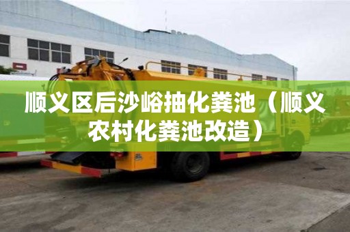 順義區后沙峪抽化糞池（順義農村化糞池改造）