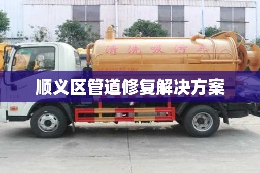 順義區管道修復解決方案