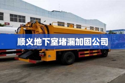 順義地下室堵漏加固公司