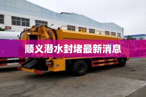 順義潛水封堵最新消息