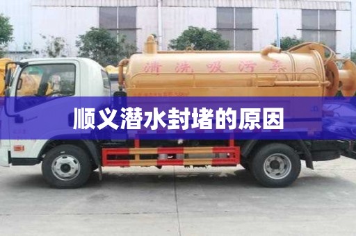 順義潛水封堵的原因