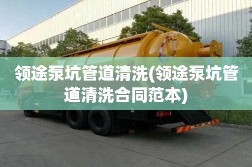 領途泵坑管道清洗(領途泵坑管道清洗合同范本)