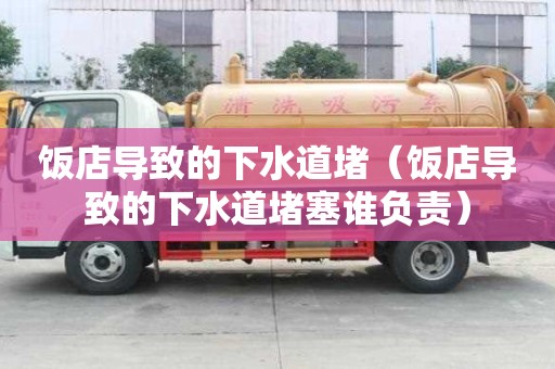 飯店導(dǎo)致的下水道堵（飯店導(dǎo)致的下水道堵塞誰負責(zé)）