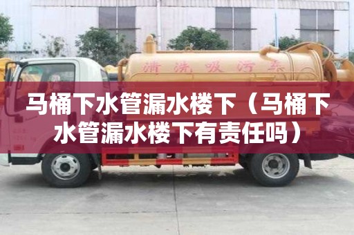 馬桶下水管漏水樓下（馬桶下水管漏水樓下有責任嗎）