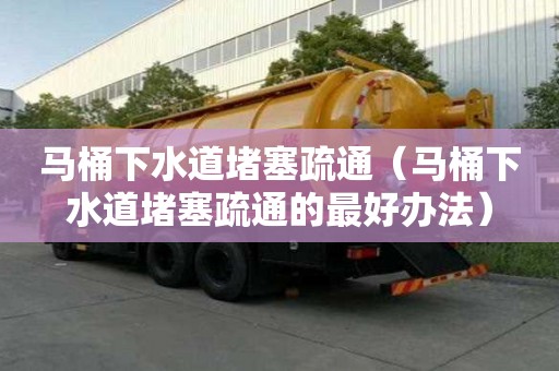 馬桶下水道堵塞疏通（馬桶下水道堵塞疏通的最好辦法）
