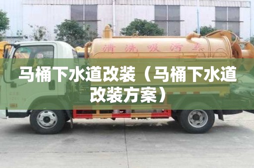 馬桶下水道改裝（馬桶下水道改裝方案）