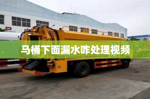 馬桶下面漏水咋處理視頻