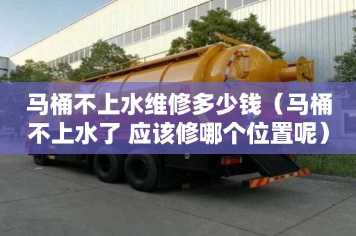 馬桶不上水維修多少錢（馬桶不上水了 應該修哪個位置呢）