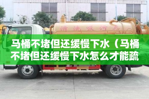 馬桶不堵但還緩慢下水（馬桶不堵但還緩慢下水怎么才能疏通）