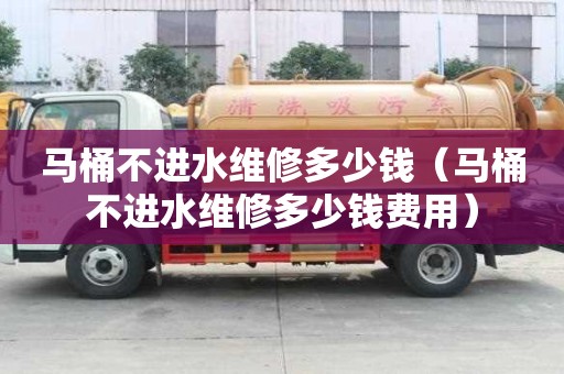 馬桶不進水維修多少錢（馬桶不進水維修多少錢費用）