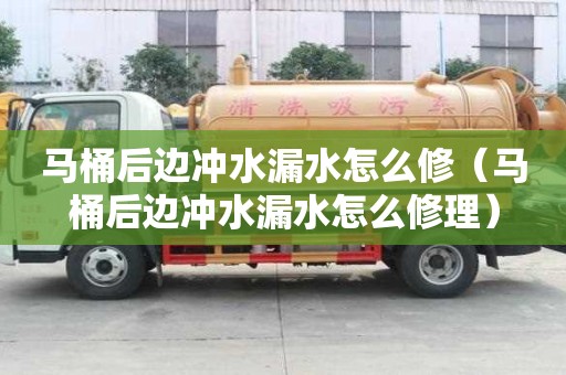 馬桶后邊沖水漏水怎么修（馬桶后邊沖水漏水怎么修理）