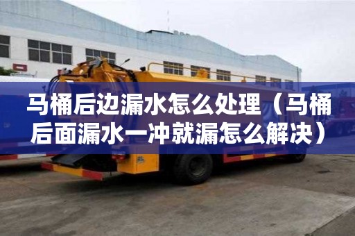 馬桶后邊漏水怎么處理（馬桶后面漏水一沖就漏怎么解決）