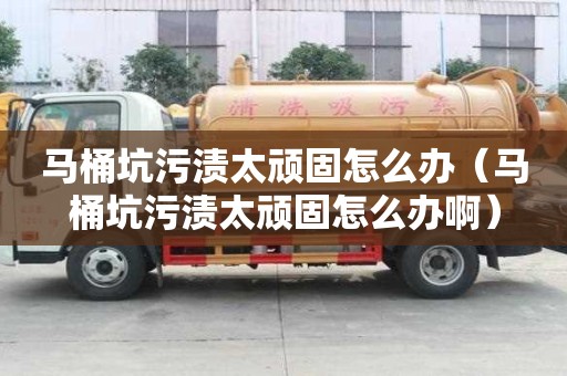 馬桶坑污漬太頑固怎么辦（馬桶坑污漬太頑固怎么辦啊）
