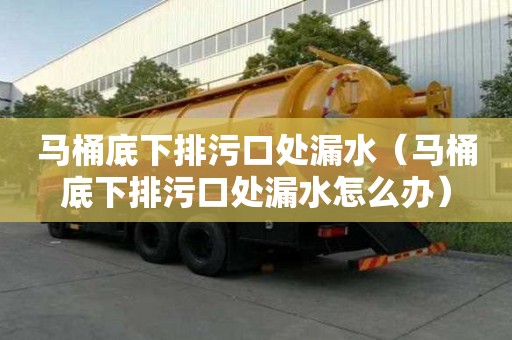 馬桶底下排污口處漏水（馬桶底下排污口處漏水怎么辦）