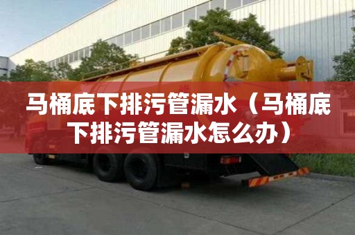 馬桶底下排污管漏水（馬桶底下排污管漏水怎么辦）
